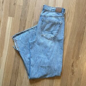 American Eagle superhigh rise baggy wide leg Jeans